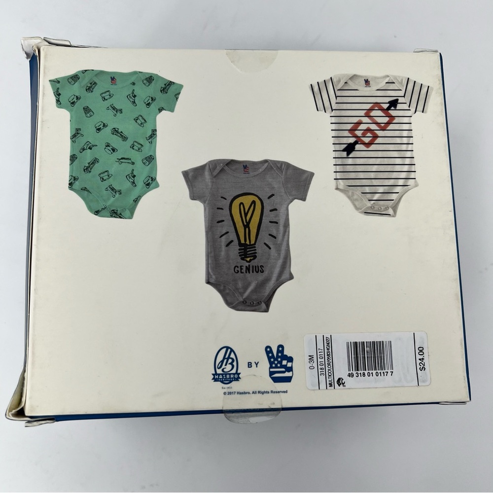 Junk Food Cotton Blend Onesies Three In The Box Size 0-3 Months